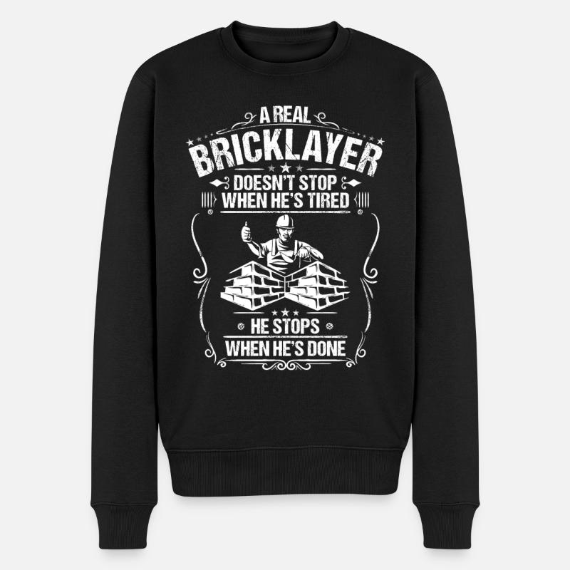 Maurer Bricklayer Mason - Pull Premium bio Homme - noir