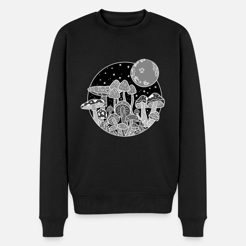 Champignons dans la nature - Pull Premium bio Homme - noir