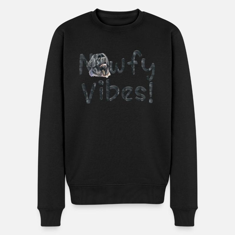 Neufundländer - Männer Premium Bio Pullover - Schwarz