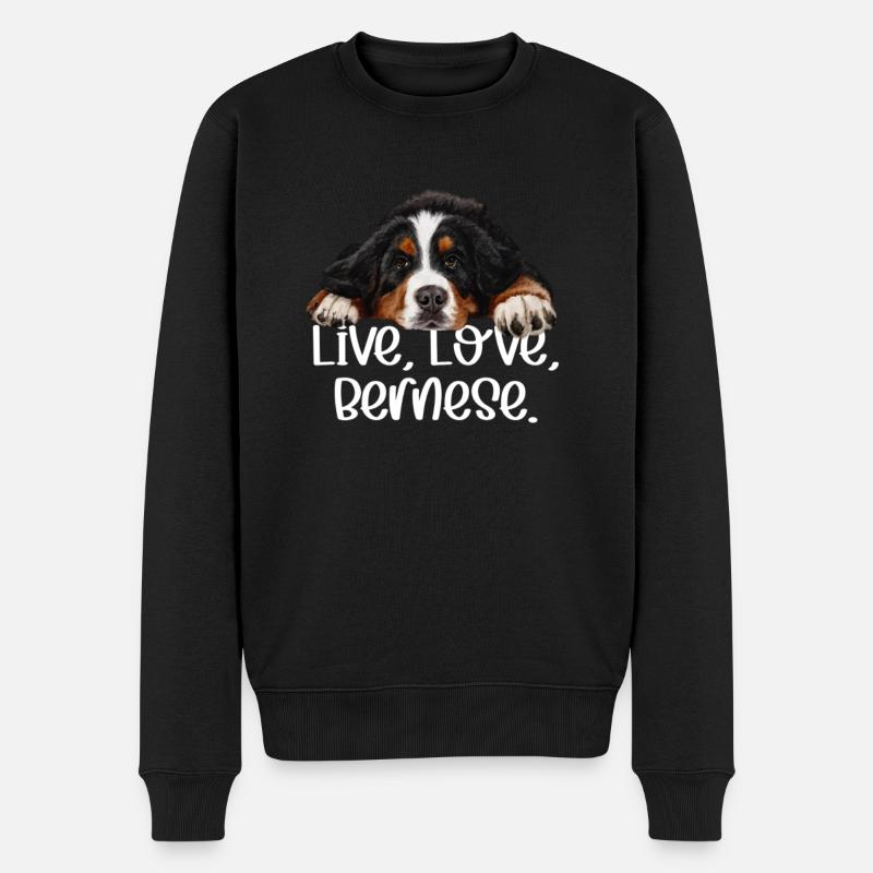 Bouvier bernois - Pull Premium bio Homme - noir