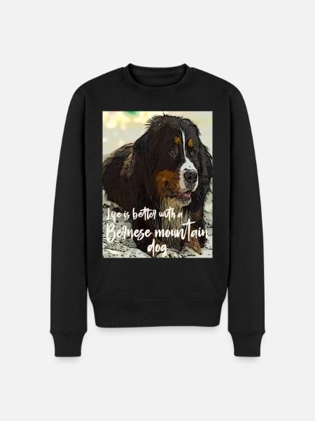 Bouvier bernois - Pull Premium bio Homme - noir