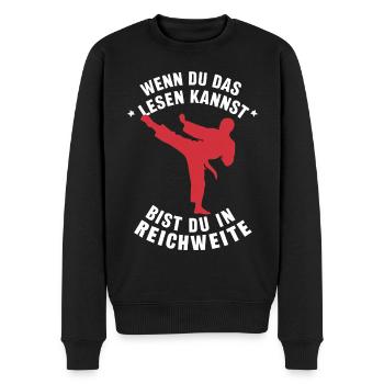 Karaté Arts Martiaux Karaté Combattant - Pull Premium bio Homme - noir - Devant - Nico (187cm)