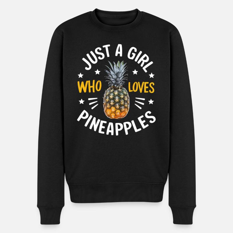 Ananas Fruit tropical hawaïen - Pull Premium bio Homme - noir