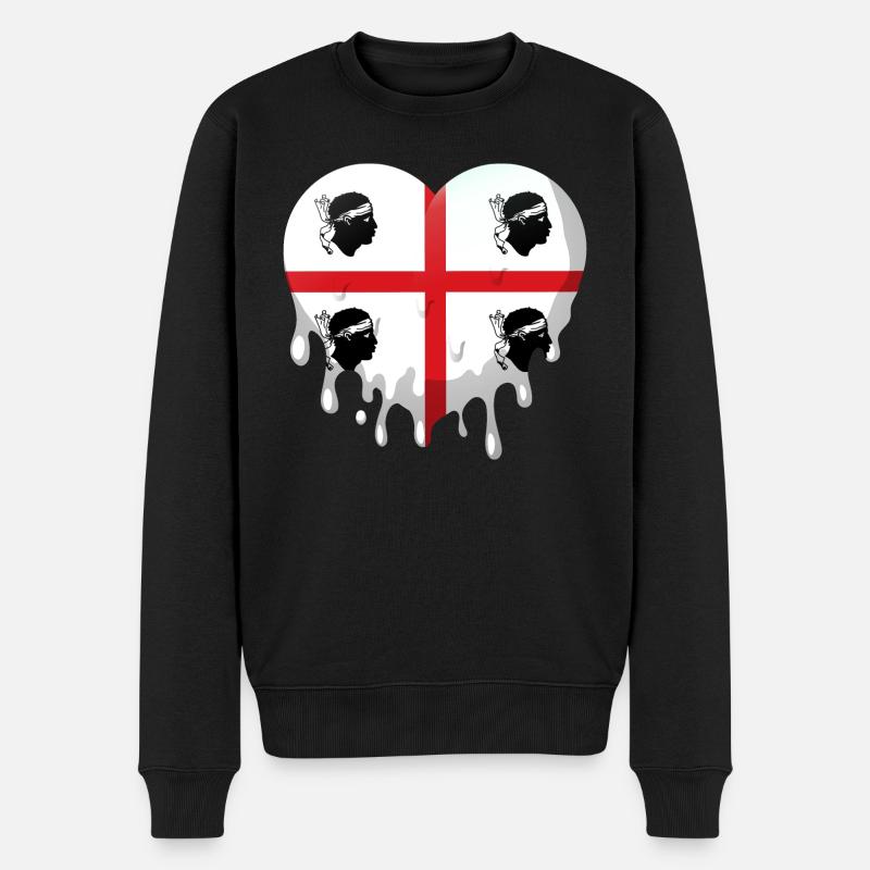 Sardaigne Drapeau Sarde Drapeau Sardegna Drapeau - Pull Premium bio Homme - noir