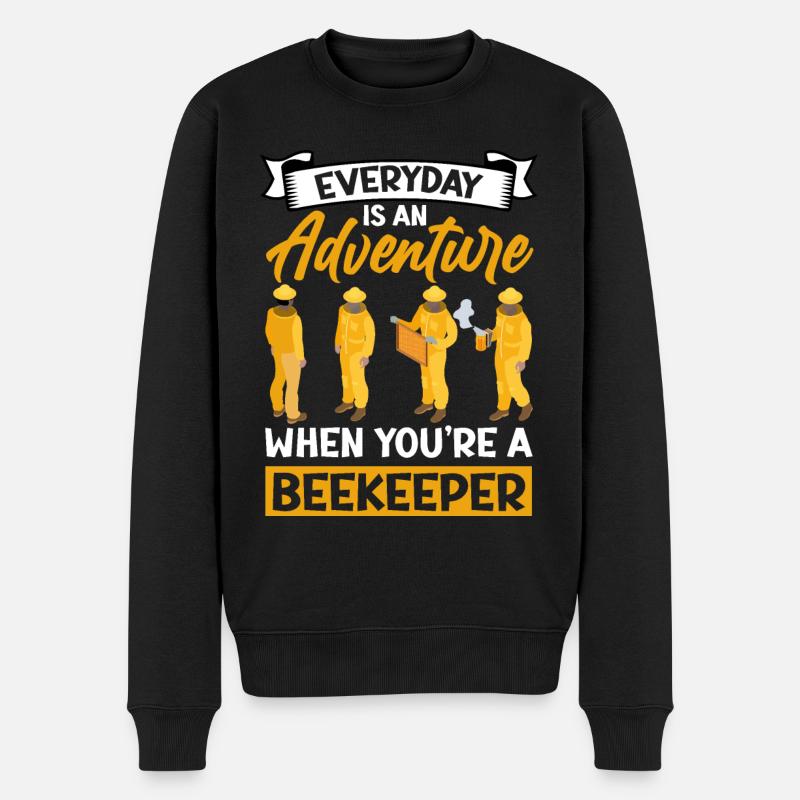 Imker Spruch - Männer Premium Bio Pullover - Schwarz