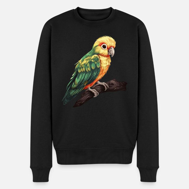 Bébé perroquet Ara oiseau - Pull Premium bio Homme - noir