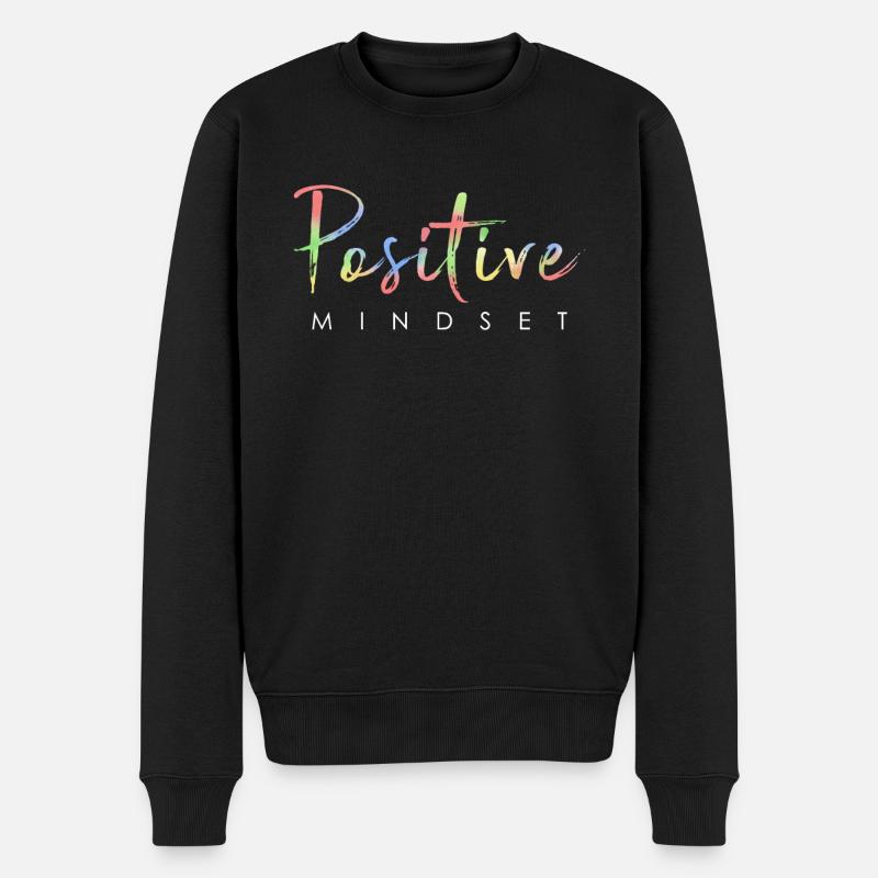 État d’ positif - Restez positif - Pull Premium bio Homme - noir