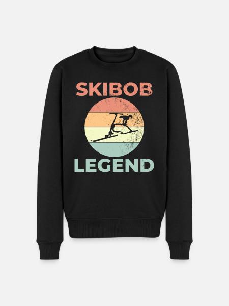 Skibob legend vintage - Men's Premium Organic Jumper - black