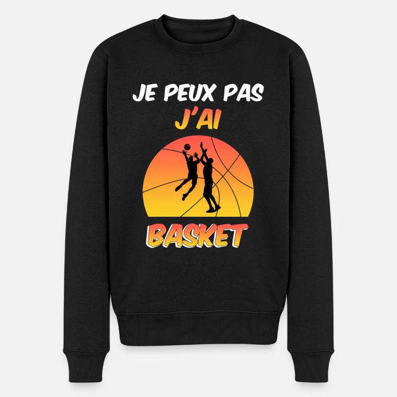 Je Peux Pas J'ai Basket Basket-Ball - Pull Premium bio Homme - noir