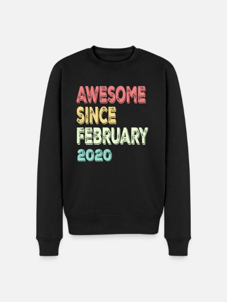 Awesome since March 2020 - Men's Premium Organic Jumper - black