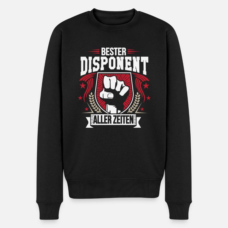 Bester Disponent aller zeiten - Männer Premium Bio Pullover - Schwarz