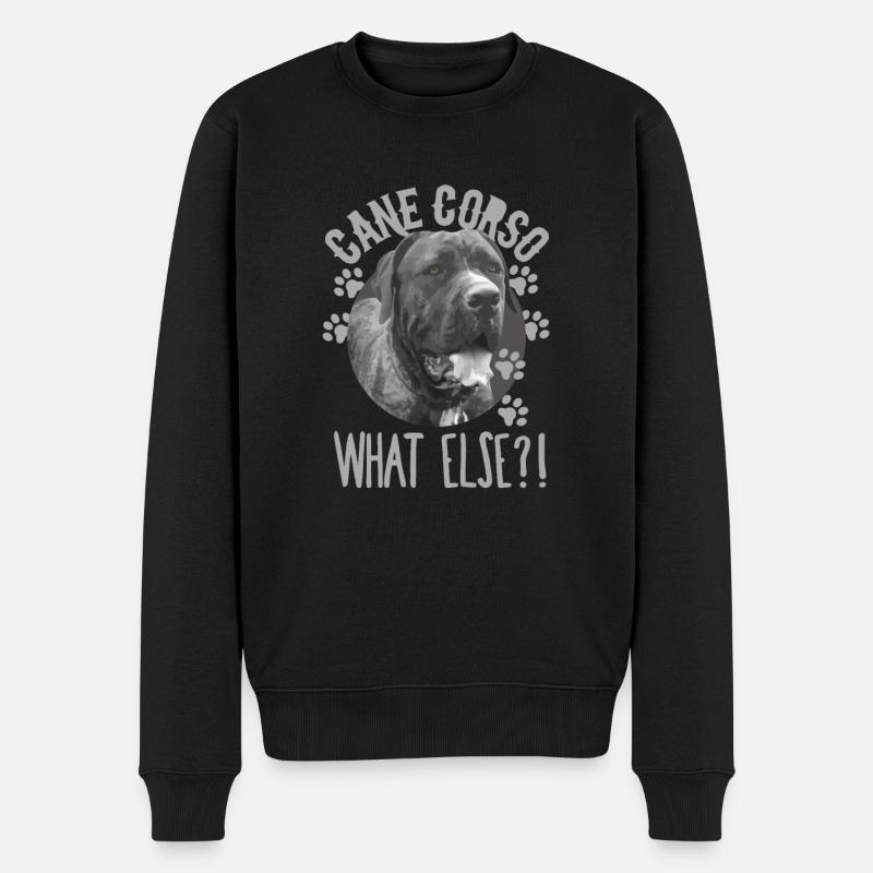 Cane Corso Was sonst ?! Hund Hundfeund Moloss - Männer Premium Bio Pullover - Schwarz