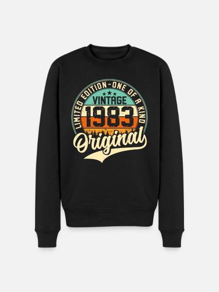 Millésime 1983 Original - Pull Premium bio Homme - noir