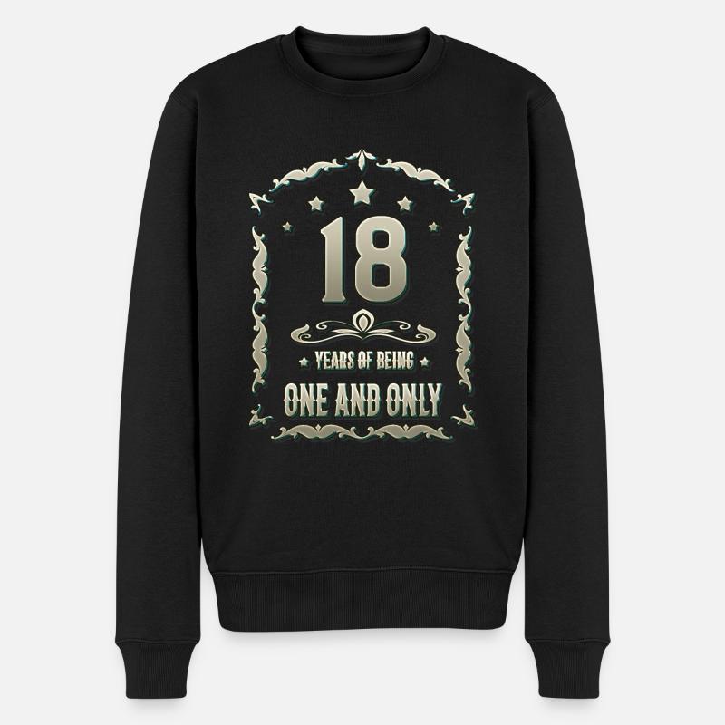 18 ans 18 ans - Pull Premium bio Homme - noir