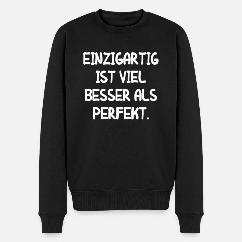 Einzigartig Besonders Zicke Frauen Männer Geschenk - Männer Premium Bio Pullover - Schwarz