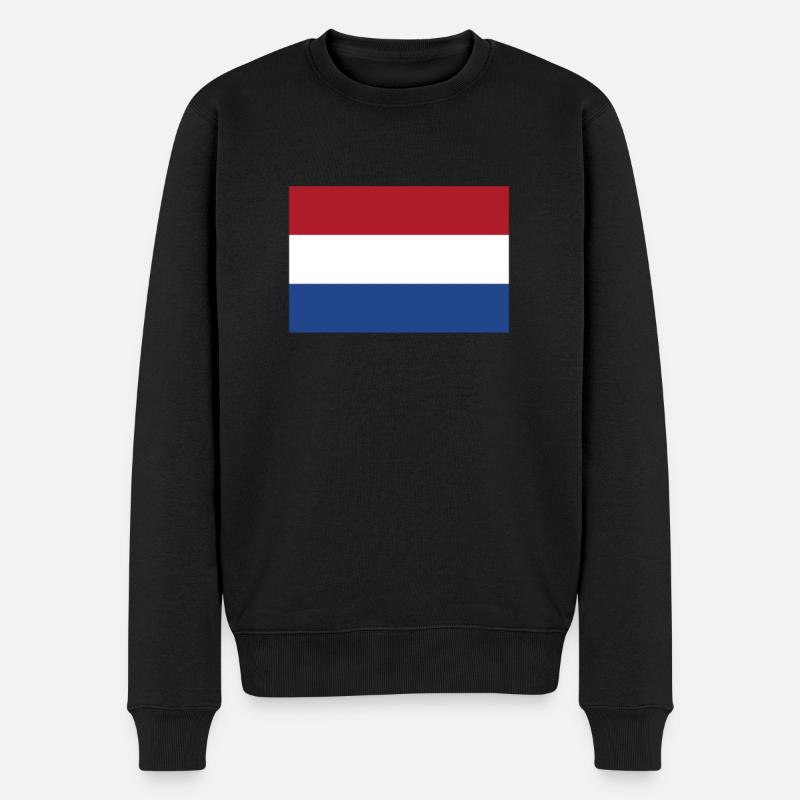 Pays-Bas Drapeau Pays-Bas Hollande Néerlandais - Pull Premium bio Homme - noir