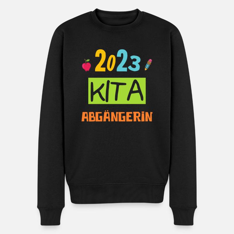 Kindergarten Absolvent 2023 Geschafft Einschulung - Männer Premium Bio Pullover - Schwarz