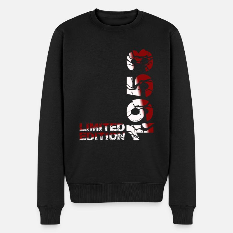 1953 Limited Edition Geburtstag Geschenk Frau Mann - Männer Premium Bio Pullover - Schwarz