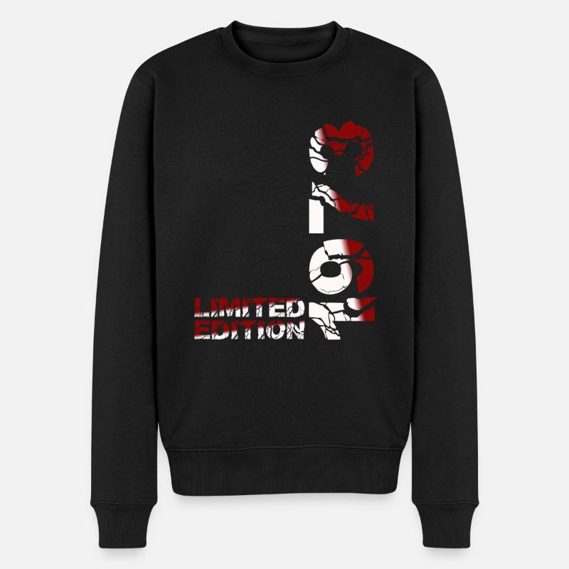 1973 Limited Edition Geburtstag Geschenk Frau Mann - Männer Premium Bio Pullover - Schwarz