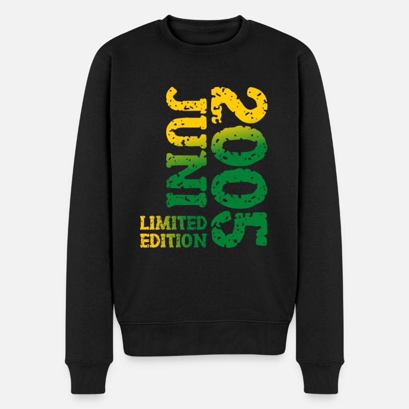 2005 Juni Limited Edition Geburtstag Geschenk - Männer Premium Bio Pullover - Schwarz