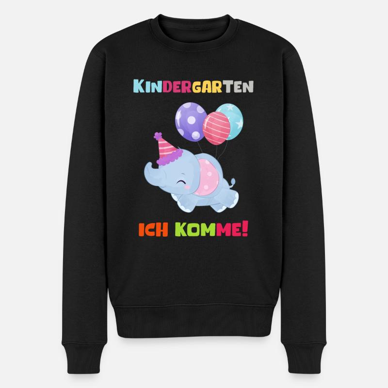 Kindergarten 2023 Ich Komme Mädchen Kita Geschenk - Männer Premium Bio Pullover - Schwarz