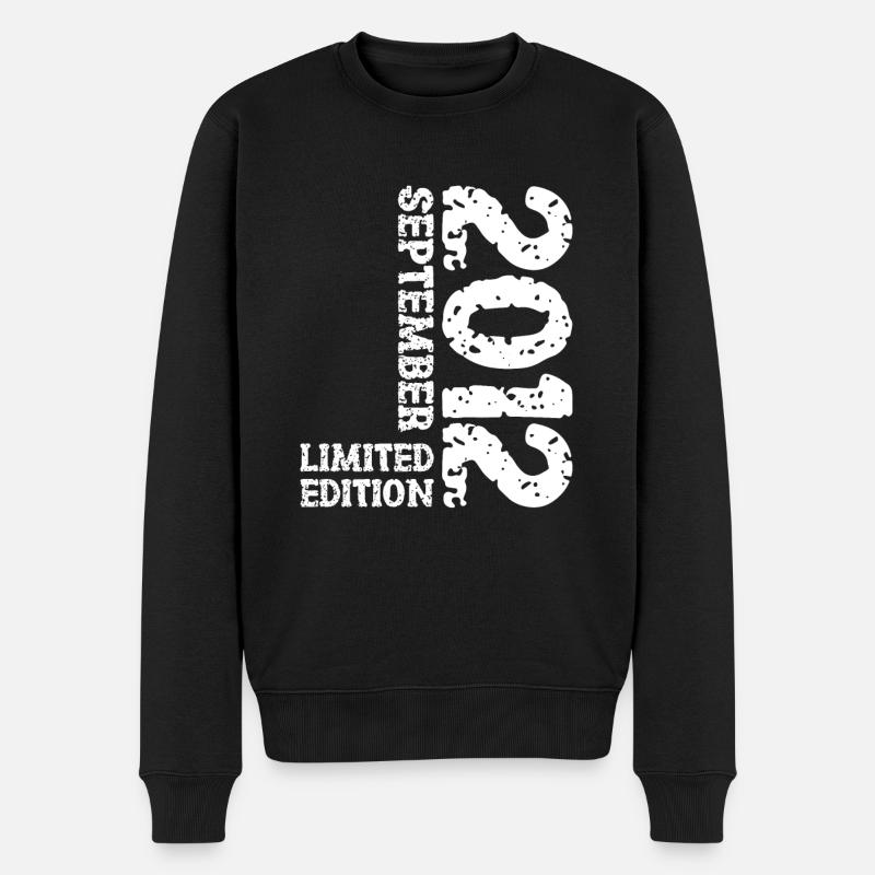 2012 September Limited Edition 11. Geburtstag Deko - Männer Premium Bio Pullover - Schwarz
