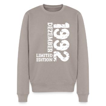 1992 décembre édition limitée 31e anniversaire décoration - Pull Premium bio Homme - taupe - Devant - Nico (187cm)