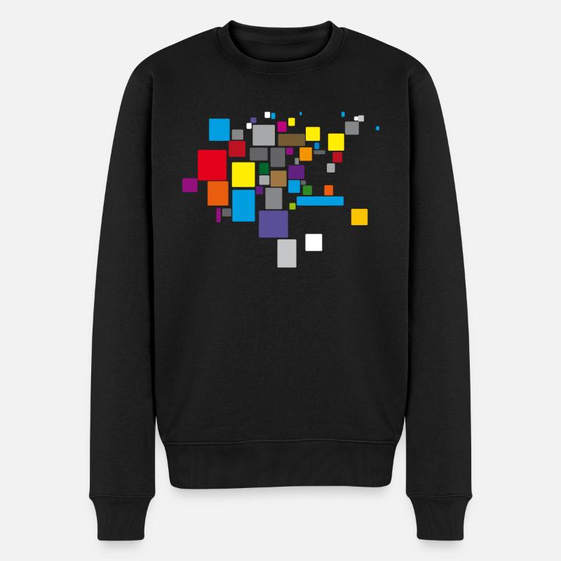 Farben - Männer Premium Bio Pullover - Schwarz