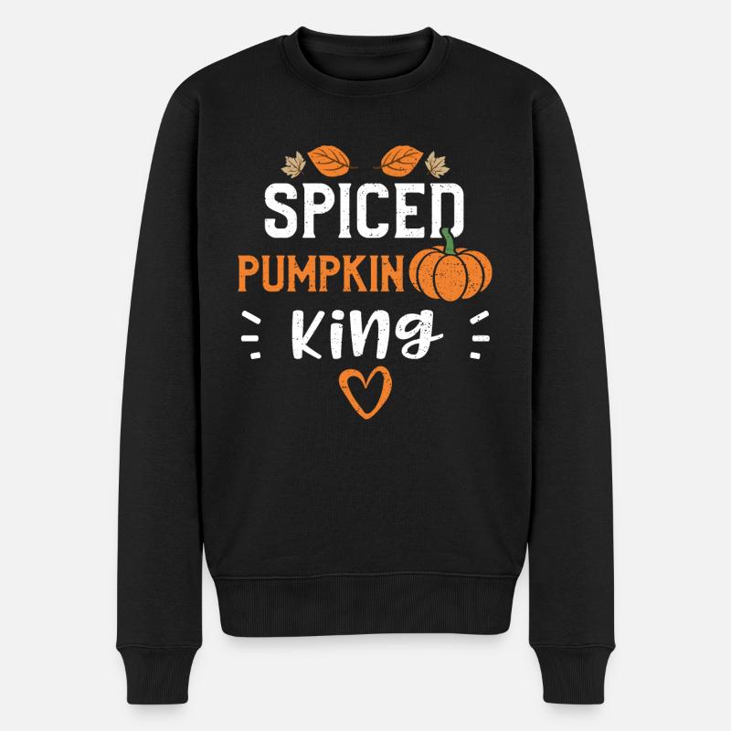 Spiced Pumpkin King - Pumpkin - Pull Premium bio Homme - noir