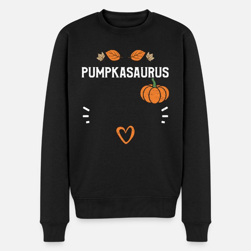 Pumpkasaurus - Citrouille - Pull Premium bio Homme - noir
