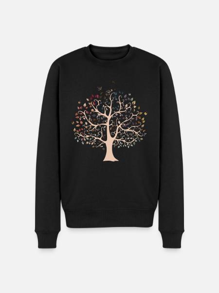 tree of Life - Men's Premium Organic Jumper - black