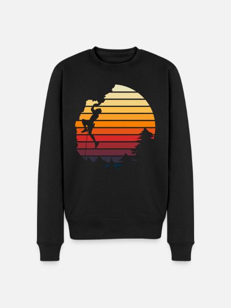 Wall Climbing Rock Climbing - Men's Premium Organic Jumper - black
