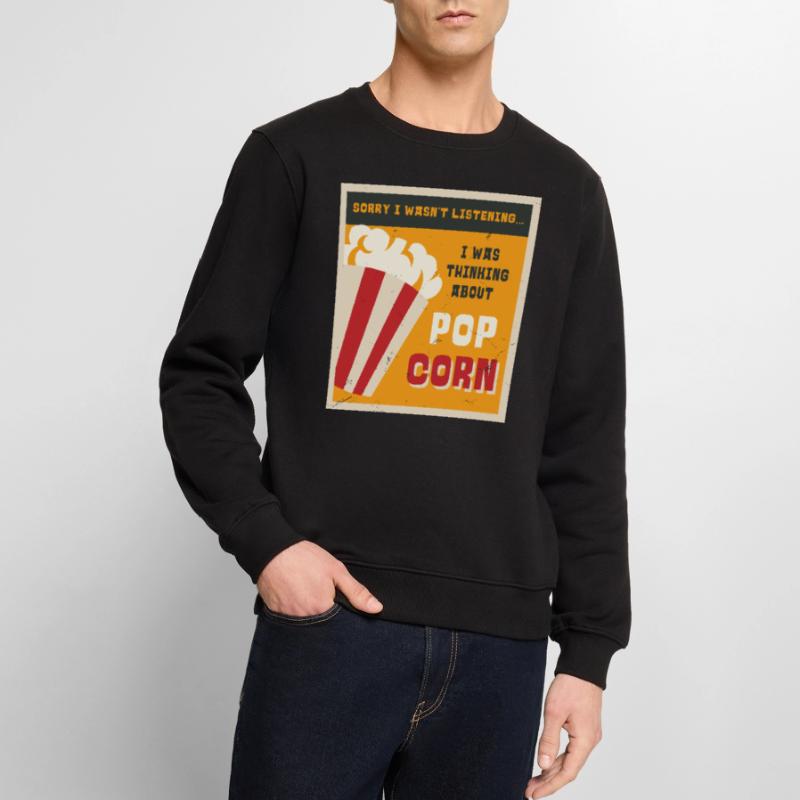 Manger du pop-corn Ironic Saying Corn Pop Corn Pull Premium bio Homme