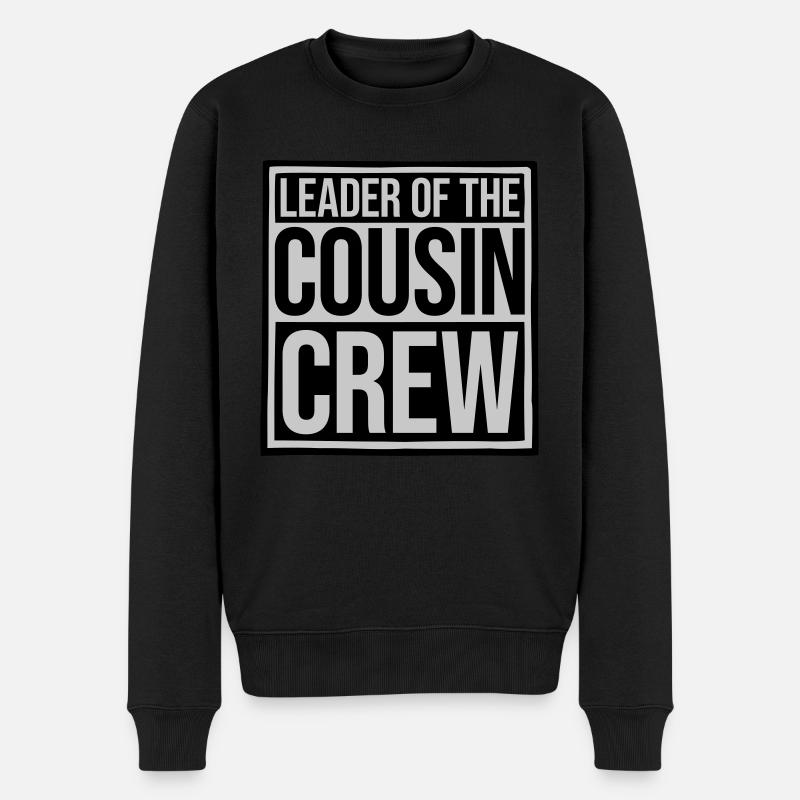 Leader Cousin Crew Team - Pull Premium bio Homme - noir