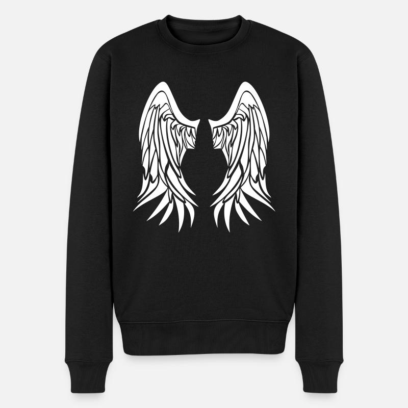 Ailes d’angle - Pull Premium bio Homme - noir