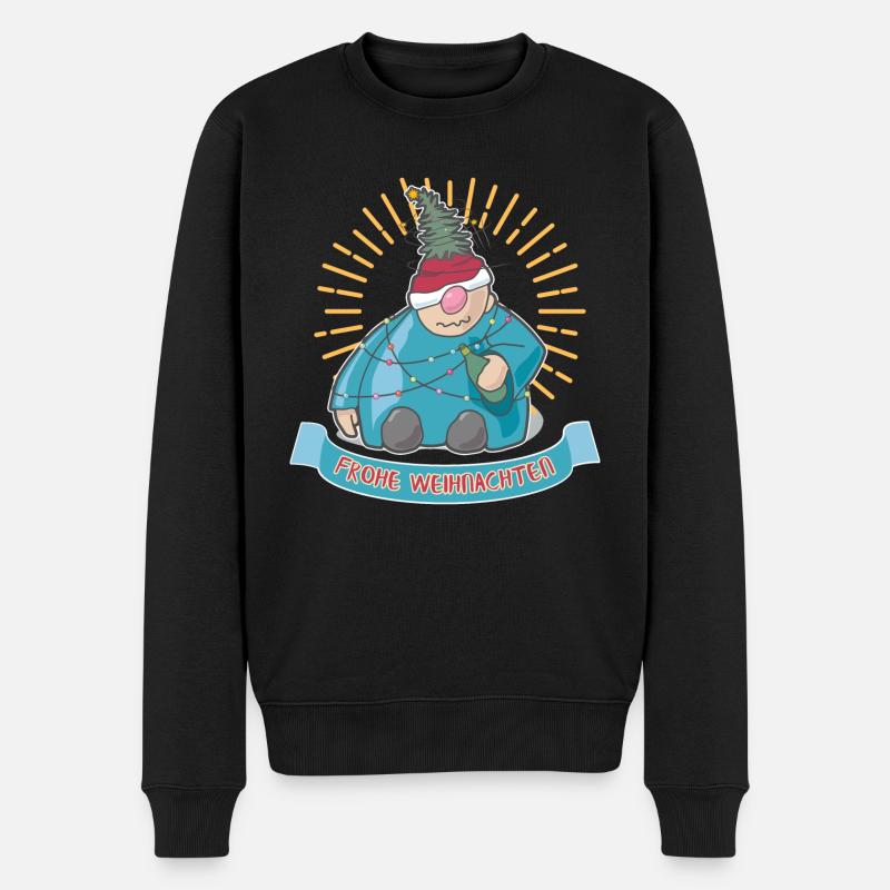 Joyeux Noël Merry Drunk Imp - Pull Premium bio Homme - noir