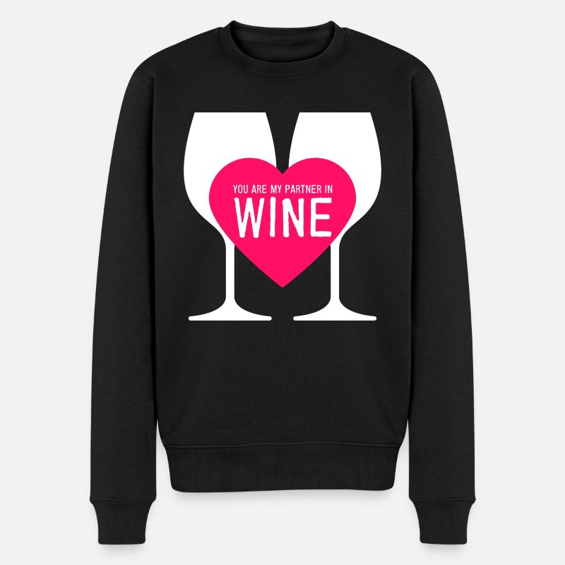 Partenaire dans le vin - Pull Premium bio Homme - noir