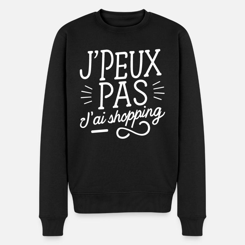 J'peux pas j'ai shopping - Pull Premium bio Homme - noir