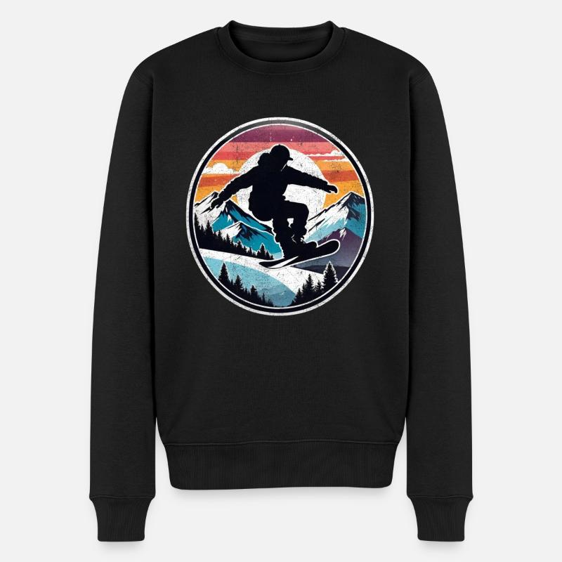 snowboard neige et ski - Pull Premium bio Homme - noir