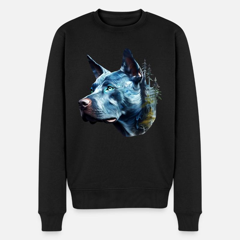 Pitbull - Männer Premium Bio Pullover - Schwarz
