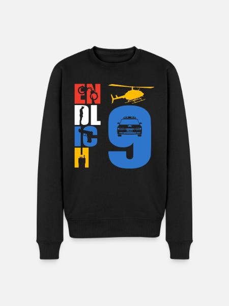 Finally 9 Police - Men's Premium Organic Jumper - black