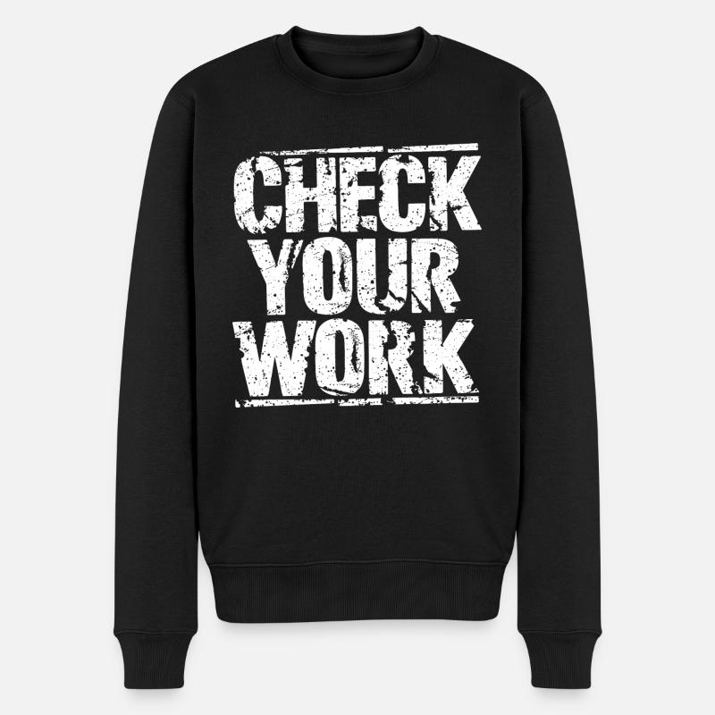 Inspiration pour les professeurs de mathématiques - Pull Premium bio Homme - noir