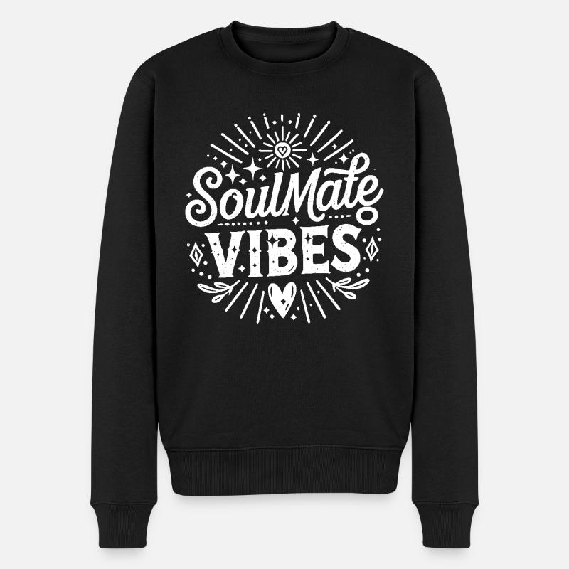 Vibrations de l’âme sœur - Pull Premium bio Homme - noir