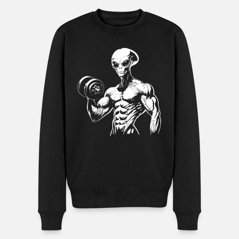 Culturisme - Pull Premium bio Homme - noir