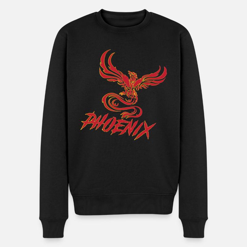 phénix - Pull Premium bio Homme - noir