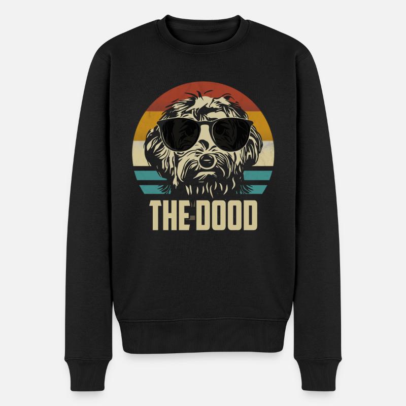 Goldendoodle Hund The Dood Lustig Retro Geschenk - Männer Premium Bio Pullover - Schwarz