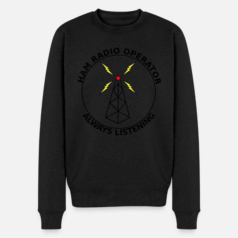 radio amateur toujours à l’écoute - Pull Premium bio Homme - noir