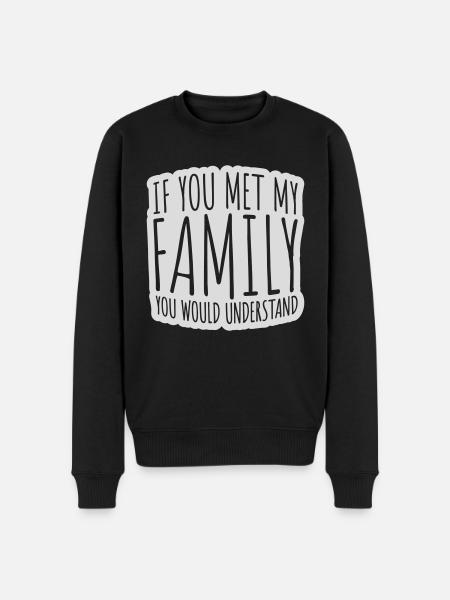 you would understand quote - Men's Premium Organic Jumper - black