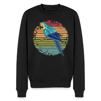 Oiseau - Pull Premium bio Homme - noir - Devant - Nico (187cm)