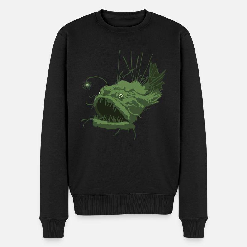 Poisson-grenouille - Pull Premium bio Homme - noir